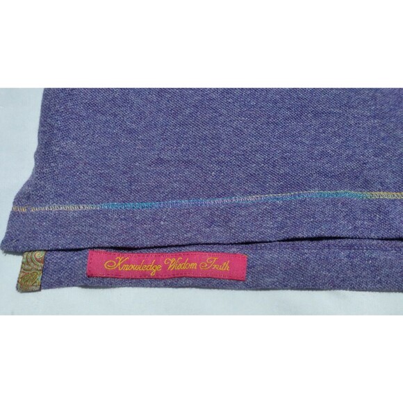 Robert Graham Knowledge Wisdom Truth Polo Shirt Heathered Light Purple Men Sz-XL - Picture 8 of 9